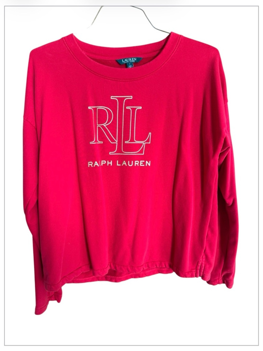 Ralph Lauren Lauren Label Crewneck Sweatshirt - Red